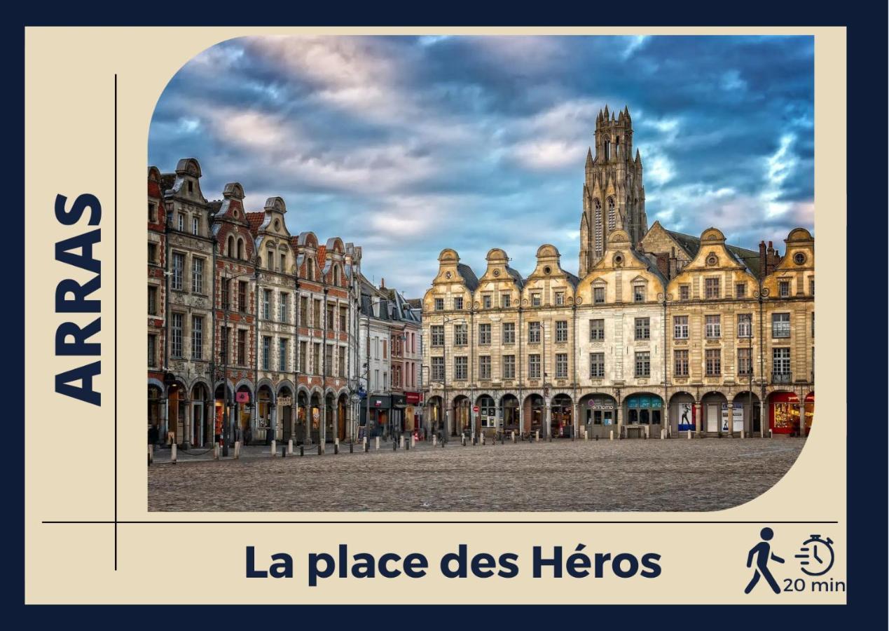 Le Cocon Bleu - Appartement Calme - Parking Gratuit - Fibre Arras Luaran gambar